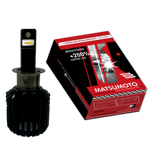 Kit Ampolletas LED H3 L24 6000Lm 6000K