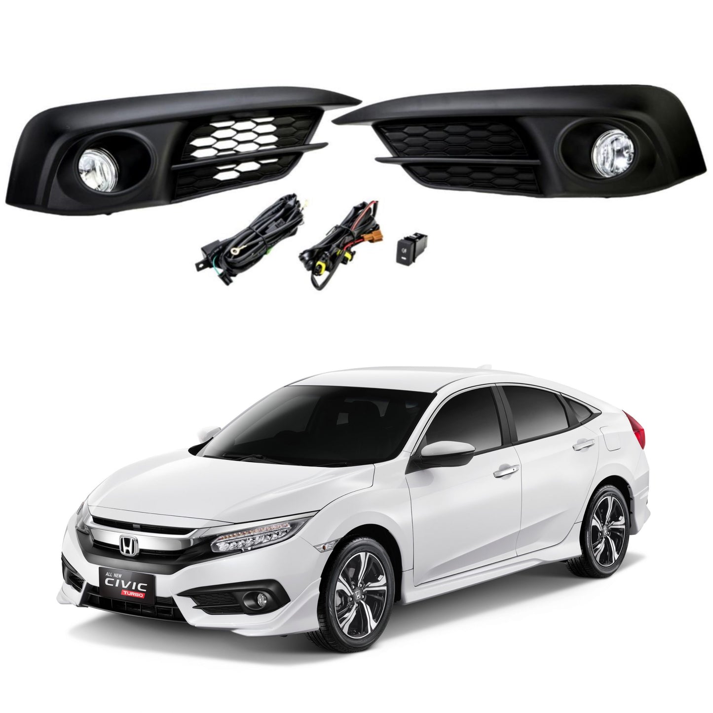 Kit Neblineros Honda Civic 2016 - 2020