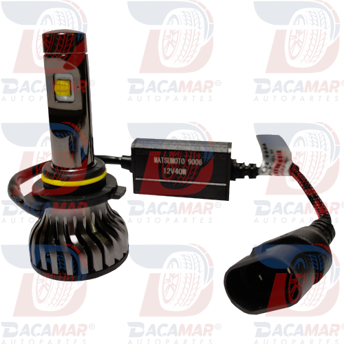 Kit Ampolletas LED 9006 L22 8000Lm 6000K