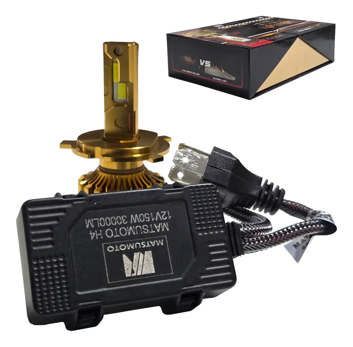 Kit Ampolletas LED H4 M38 30000Lm Air Force Max 150w