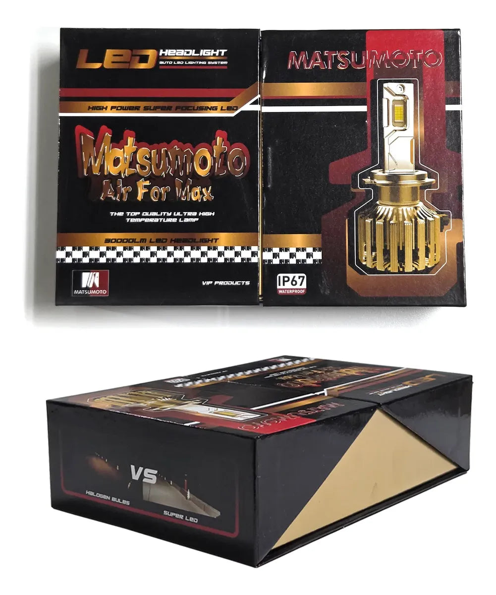 Kit Ampolletas LED H4 M38 30000Lm Air Force Max 150w